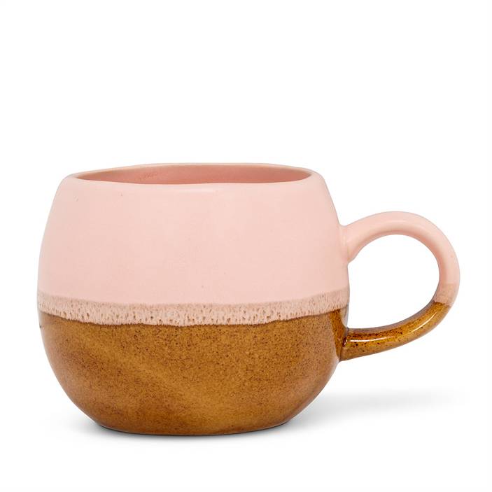Tri-Colour Ball Mug Pink